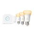 Hue White Ambiance Початковий комплект: 3 розумні лампи із цоколем E27 (1100) + регулятор яскравості