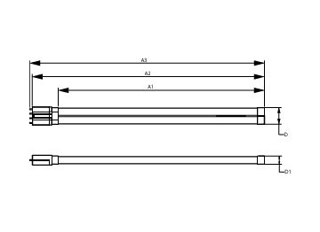 Dimension Drawing (with table) - 16.5PL-L/COR/22-840/IF23/P/4P/DIM 10/1