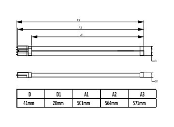 Dimension Drawing (with table) - 16.5PL-L/COR/22-835/IF22/P/4P/DIM 10/1