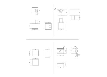 Dimension Drawing (without table) - AC360Z accessory kit 1616 S/T