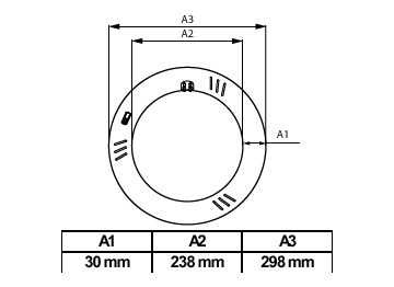 Dimension Drawing (with table) - 16CIR/CNG/12-4CCT/IF17/P/G10q 6/1