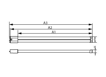 Dimension Drawing (with table) - 17PL-L/COR/22-835/MF22/G/4P 10/1