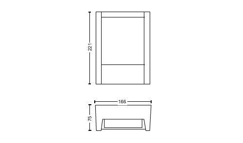 Hue White Applique murale extérieure Fuzo