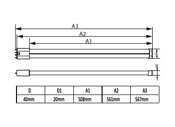 Dimension Drawing (with table) - 17PL-L/COR/22-830/MF22/G/4P 10/1