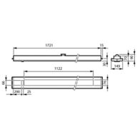 Dimension Drawing (without table) - RC455B 36S/940 DLO 9010U4W3 L1722W150B30