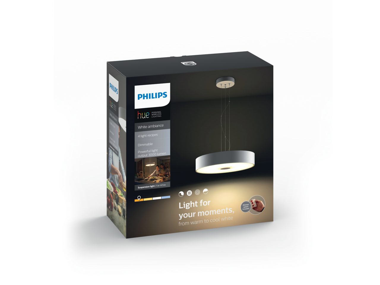 White Ambiance Fair LED Dimmable Smart Ceiling Light