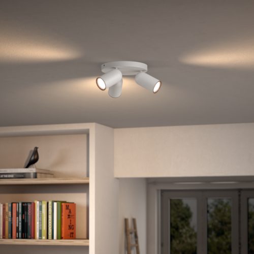 Acb Iluminacion Vanduo Opbouwspot Met Philips Hue White Ambiance GU10 Dimmer Switch Spotjes Opbouw 1 Lichtpunt Zilver