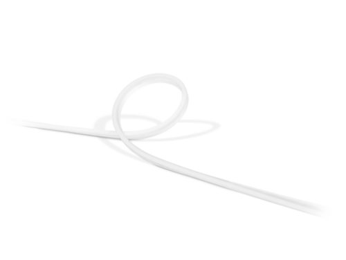 Flexible white light strip with a matte finish, shown coiled with no visible switches or ports.