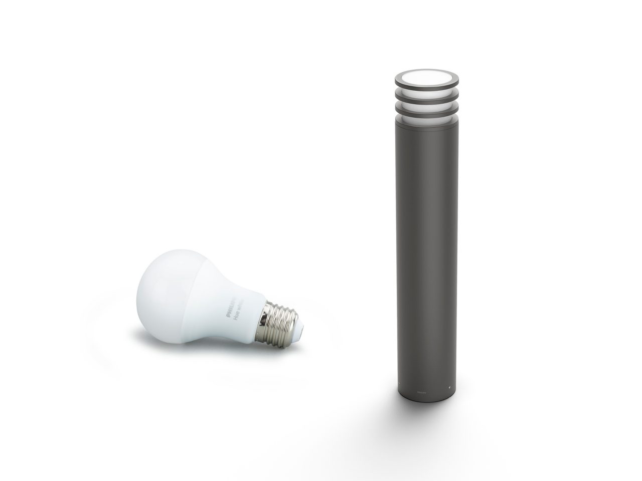 Philips Hedgehog Lampada Da Parete Esterna, 42W, Doppia Confezione, Colore Antracite, Luce Verso L'Alto E Il Basso, IP44, Senza Lampadina (E27)
