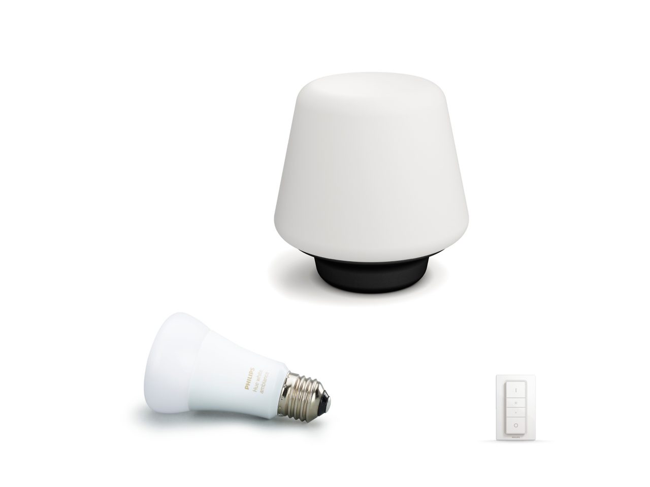 Hue Wellness table lamp + Dimmer Switch - Black | Philips Hue IN