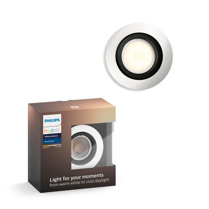 German:An image of product of the Hue White Ambiance Einbauspot Milliskin Erw.