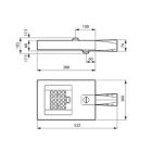 Dimension Drawing (without table) - BRP729 LED20-4S/727 II PSD D9 DS51 FG DG