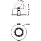 Dimension Drawing (without table) - RS378Z M55 D75 R-R AJ Trim