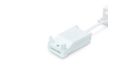 White Quick connector-closed
