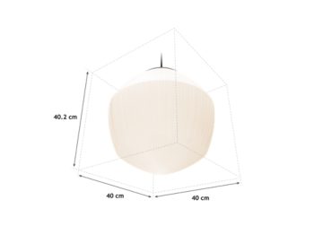 Dimension Drawing (without table) - DL GL1L PS E27 OT432WH300 ASI400 FBK BK