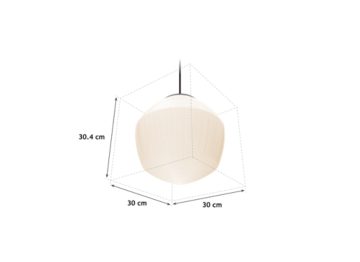 Dimension Drawing (without table) - DL GL1M PT E27 OT432WH300 ASI400 FBK BK
