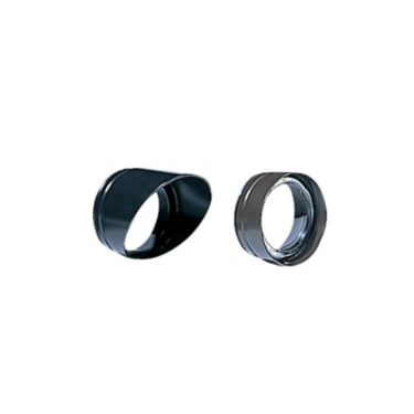 Aluminum Long Shroud, Painted Black, Flat Clear Lens