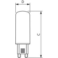 Philips Corepro LEDcapsule G9 4W 480lm - 827 Blanc Très Chaud