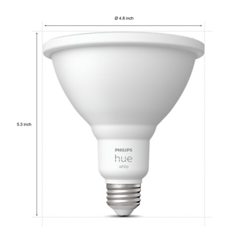 Philips Hue White Outdoor PAR38 13W Smart Bulbs 2 White PAR38 LED Smart Bulbs 