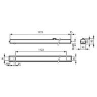 Dimension Drawing (without table) - RC455B 40S/940 DLO U4 W3 L1722 W100 B30