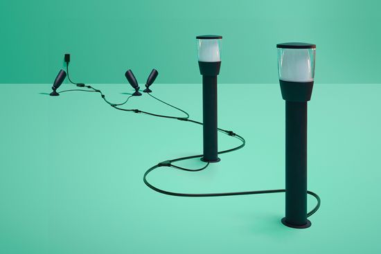 Add extra lighting heads to light more outdoor space