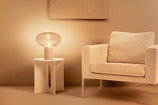 Estilo vintage con cristal ámbar y filamentos LED