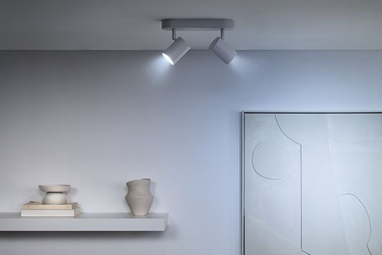 Point the light anywhere with this adjustable spotlight