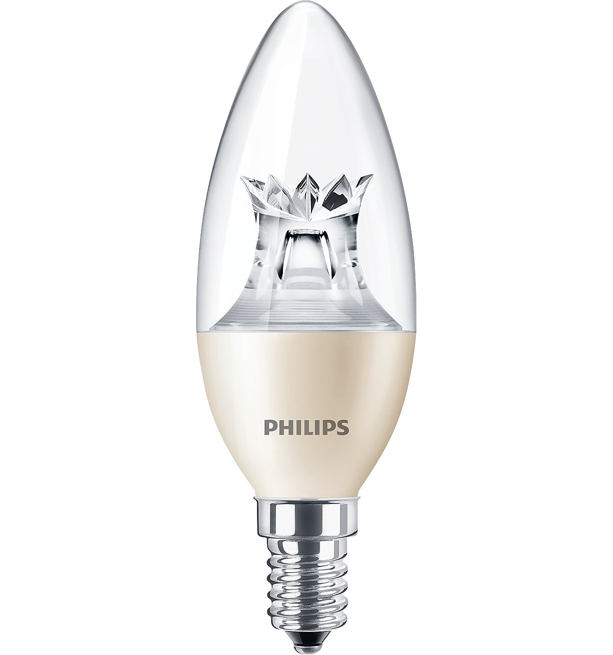 Dimmable Warm White Dimtone Philips Master LED Tip Candle Flame 4W=25W SES/E14 