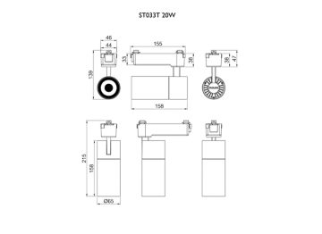 20W Dimensional Drawing
