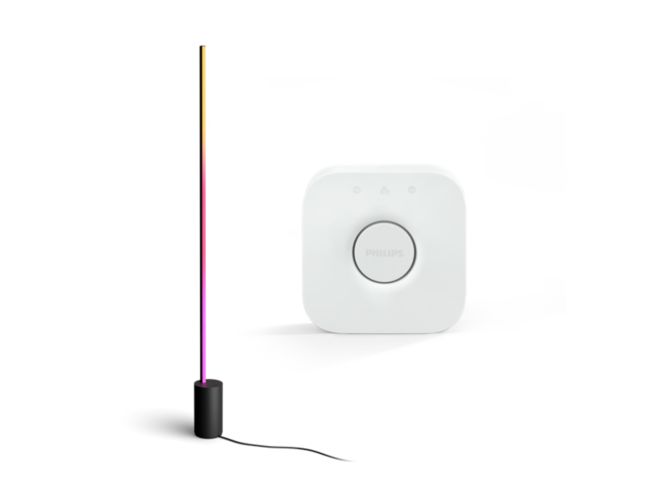 Close up of front of Bundle: Signe gradient floor lamp + Bridge