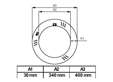 Dimension Drawing (with table) - 22CIR/CNG/16-4CCT/IF26/P/G10q 6/1