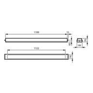 Dimension Drawing (without table) - RC455B 40S/940 MXO L1200 W100 B40 SC