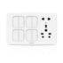 Switches & Sockets 8 Gang 1 Way Switch + 1 Multi socket