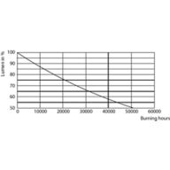 Lumen Maintenance Diagram - TForce Core LED HPL 13W E27 830 FR