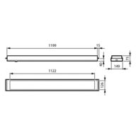 Dimension Drawing (without table) - RC455B 36S/940 MXO L1200 W150 B40