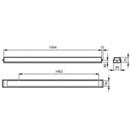 Dimension Drawing (without table) - RC455B 48S/940 MXO L1495 W100 B40