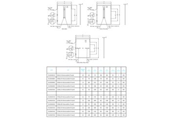 Dimension Drawing (without table) - 270Wp 42V Monocrystalline PV panel 