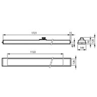 Dimension Drawing (without table) - RC455B 40S/940 MXO ELP3 W6L1722W150B40WT