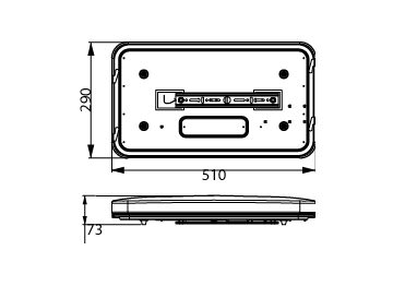 Dimension Drawing (with table) - Apex RT LED 40W 4000K