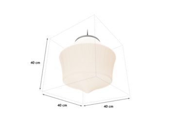 Dimension Drawing (without table) - DL GL2L PS E27 OT432WH300 ASI400 FBK BK