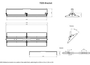 Dimension Drawing (without table) - BY581P 700S/840 DIA HE WB GC SI BR