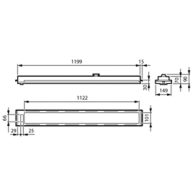 Dimension Drawing (without table) - RC453X 28S/UE840MXO9010 U4W3L1200W150B30
