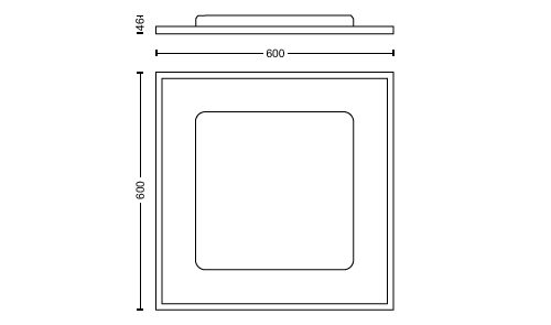 Hue White ambiance Aurelle Square Panel Light