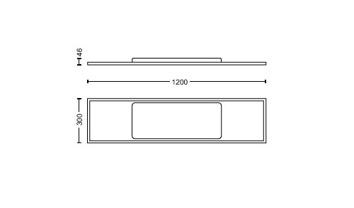 Hue White Ambiance Panneau lumineux rectangulaire Aurelle