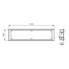 Dimension Drawing (without table) - CR352B LED40S/940 PSD W31L125