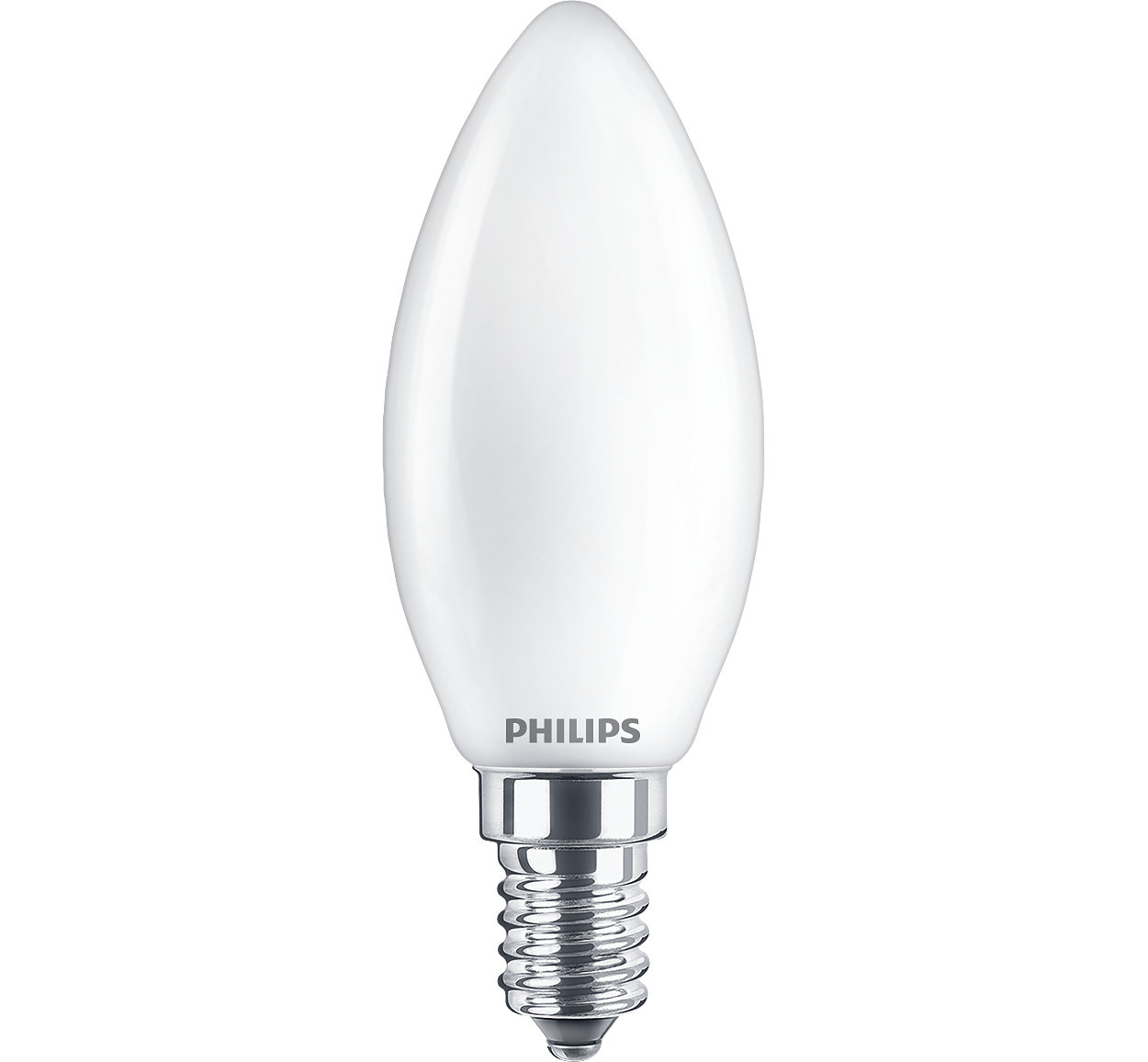 Frosted LED candle bulbs for decorative fixtures