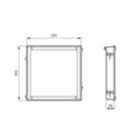 Dimension Drawing (without table) - CR350B LED40S/940 PSD W60L60