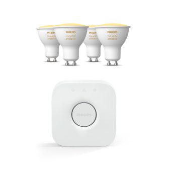 Ampoules connectées Philips Hue Hue ampoule connectée x2 White and Color  Ambiance 10 Watt B22 - ampoule gu10