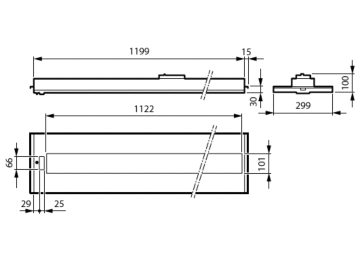 Dimension Drawing (without table) - RC453B42S/940DLO9010U4ELW3W4L1200W300B30