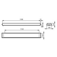 Dimension Drawing (without table) - RC453B 28S/UE840 MXO9010ELD3L1200W150B30